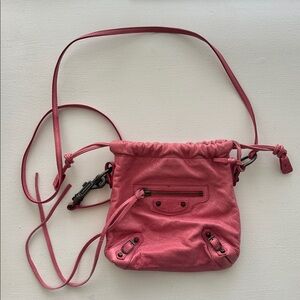 Balenciaga City Mini Leather Bucket Bag